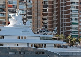 The Radiant has a powerful helicopter on its upper deck