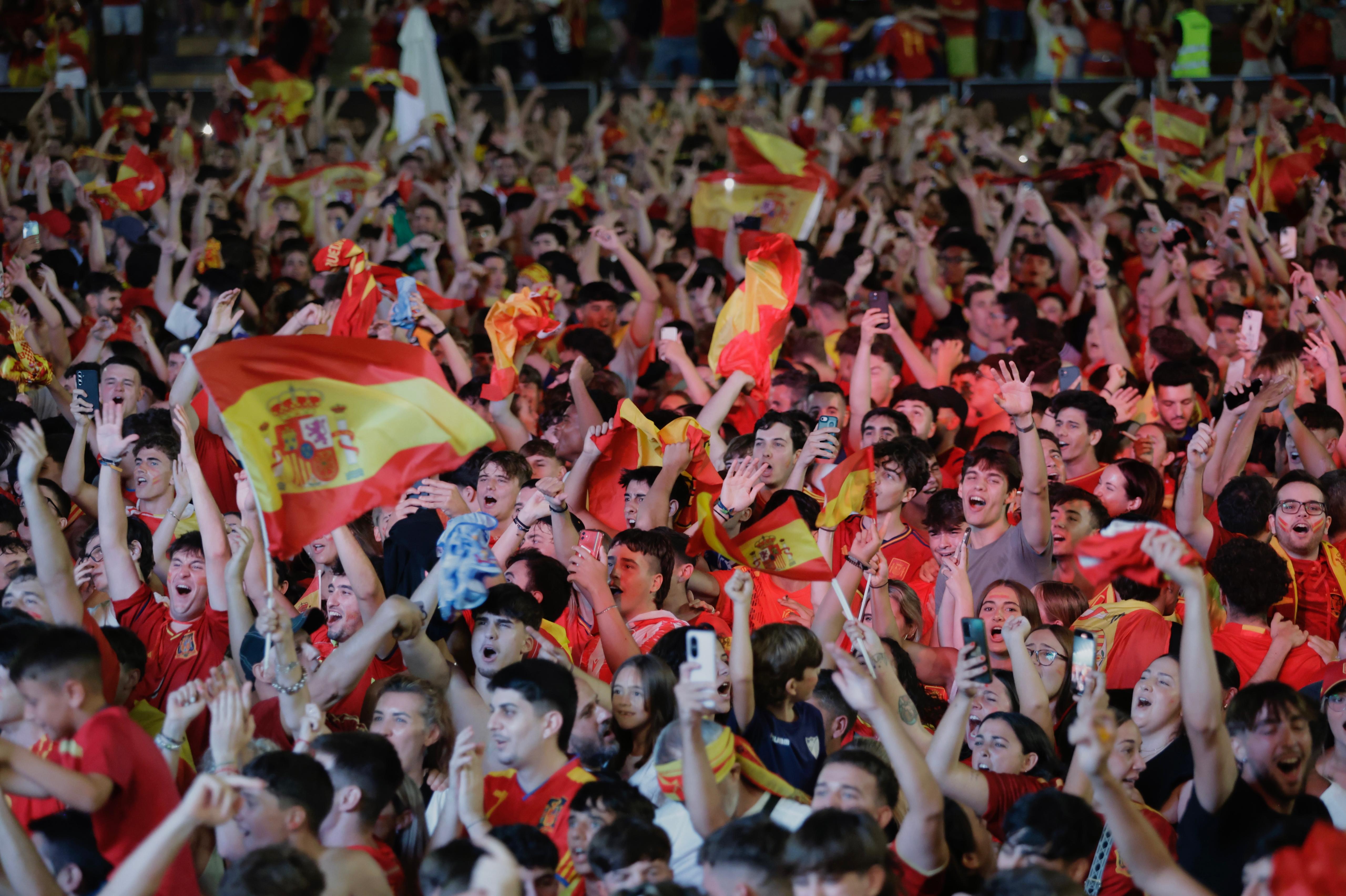 Malaga celebrates Spain's Euro 2024 victory over England, in pictures