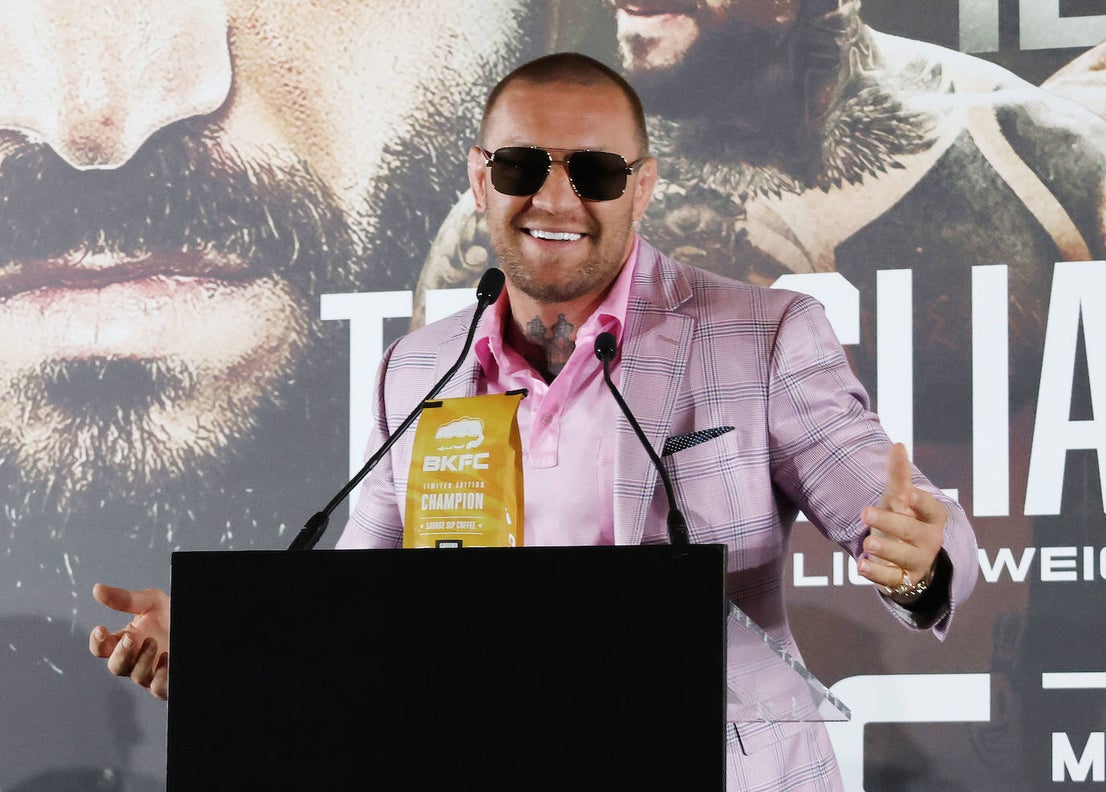 MMA legend Conor McGregor promotes Spain's first official bare knuckle boxing event, in pictures