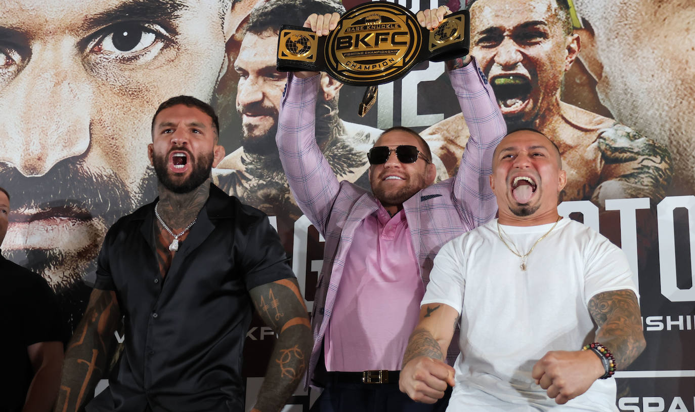 MMA legend Conor McGregor promotes Spain's first official bare knuckle boxing event, in pictures