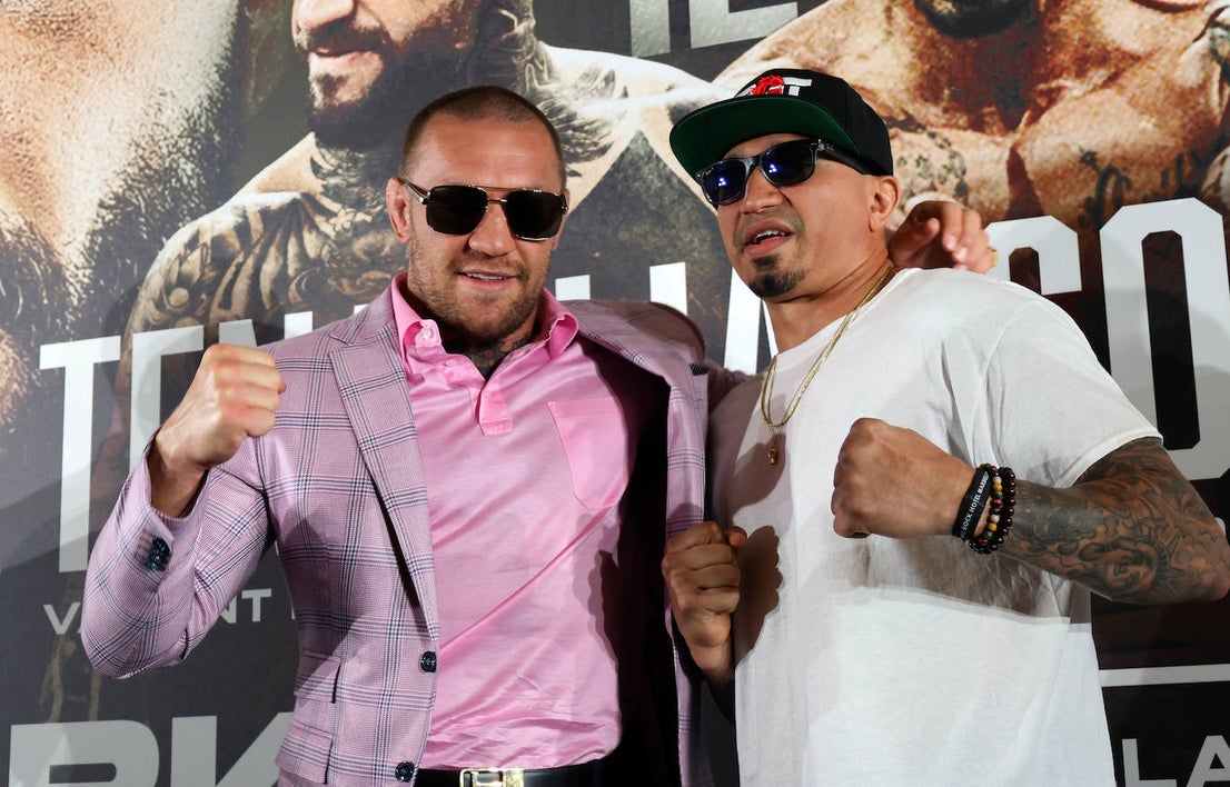 MMA legend Conor McGregor promotes Spain's first official bare knuckle boxing event, in pictures