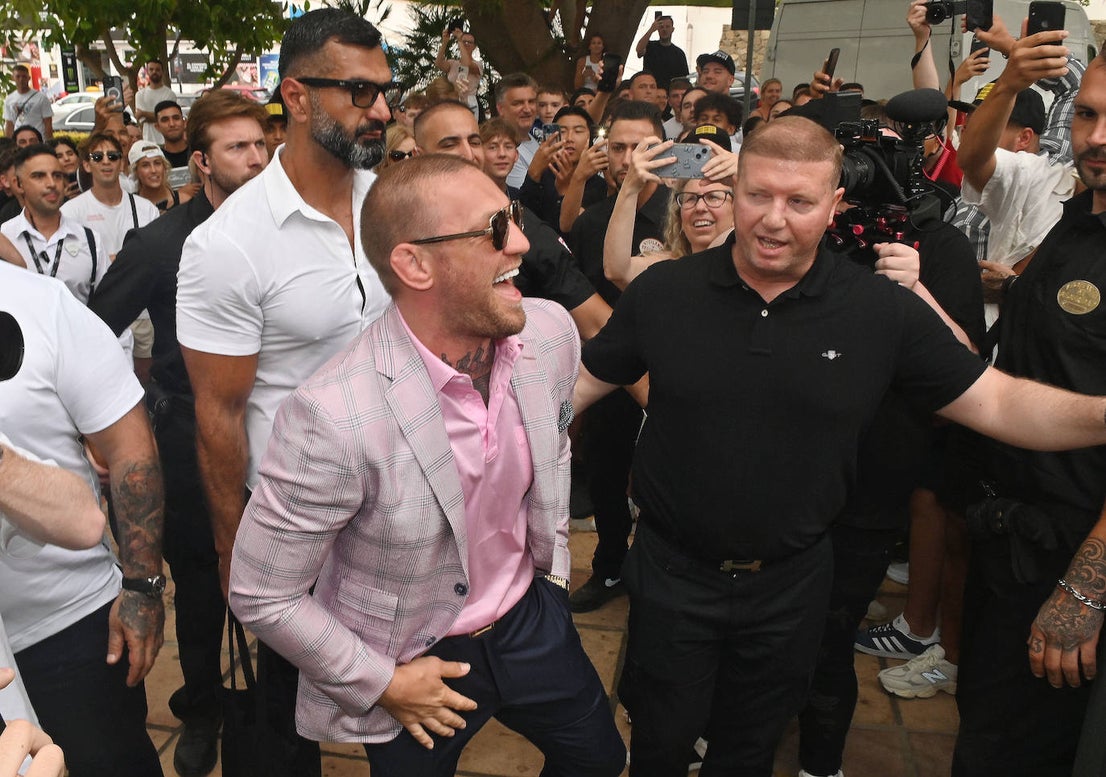 MMA legend Conor McGregor promotes Spain's first official bare knuckle boxing event, in pictures
