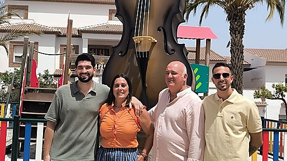 Malaga village brings rhythm to its streets with new giant instruments