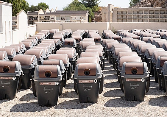 View of the containers purchased by the council.