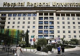 The victim was admitted to the Hospital Regional Universitario de Málaga in a critical condition.