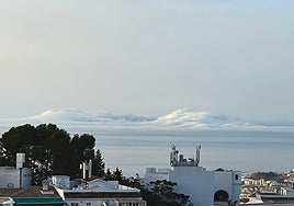 Banks of 'taro' sea mist, seen from Mijas.
