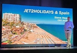 Steve Heapy, during the presentation of the strategy in Andalucía.