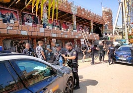 Police officers identify the intruders on the Tivoli premises.