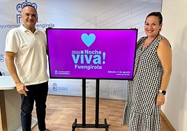 Town hall announces the weekend festivities.