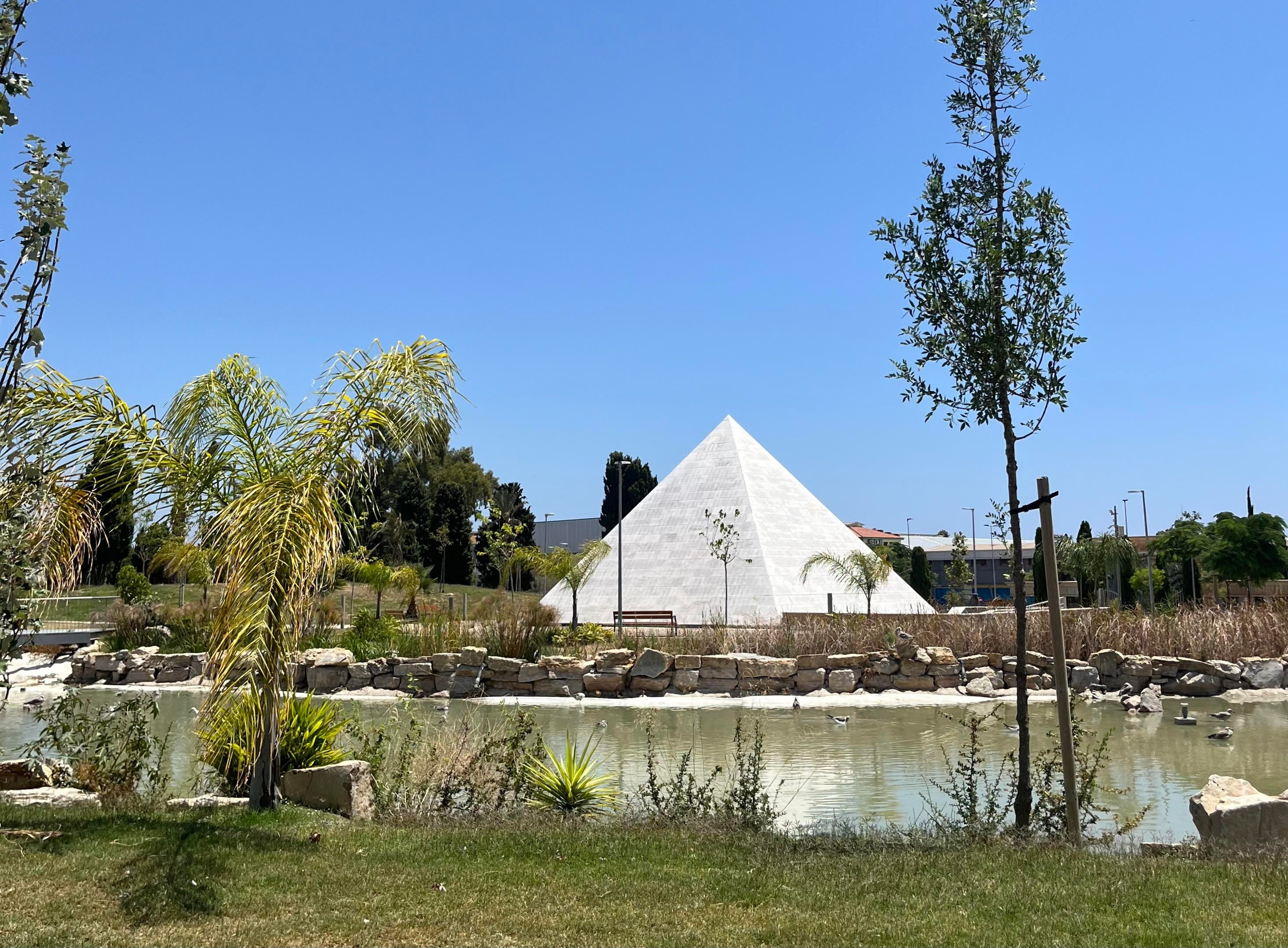 The mausoleum is set in the heart of the recently constructed park.