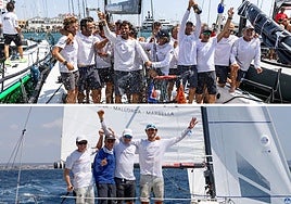 The two winning teams.