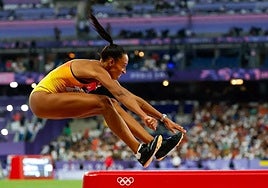 Peleteiro's 14.59-metre leap wasn't enough for a podium.