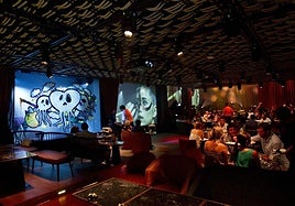 A restaurant in Ibiza.