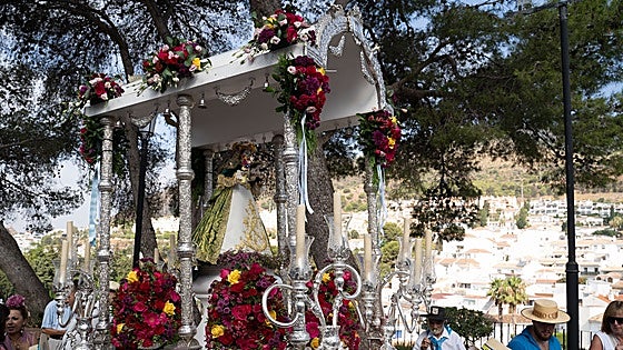 Fervour and devotion during pilgrimage to honour Benalmádena Pueblo's patron