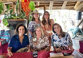 Some of the team behind the Indian charity bazaar.