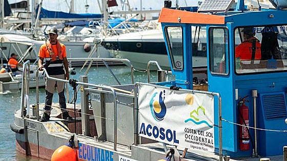More than 85 per cent of the waste collected from the sea on the western Costa del Sol is plastic