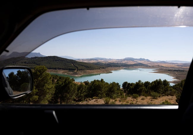 Guadalteba reservoir, taken from another viewpoint.