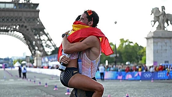 Spanish duo claim historic gold in Olympic marathon race walk mixed relay
