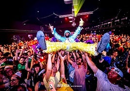 People wearing fancy dress at a previous Canela Party.