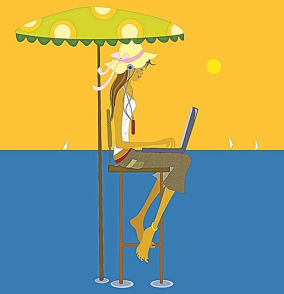 Do we really switch off when on holiday?