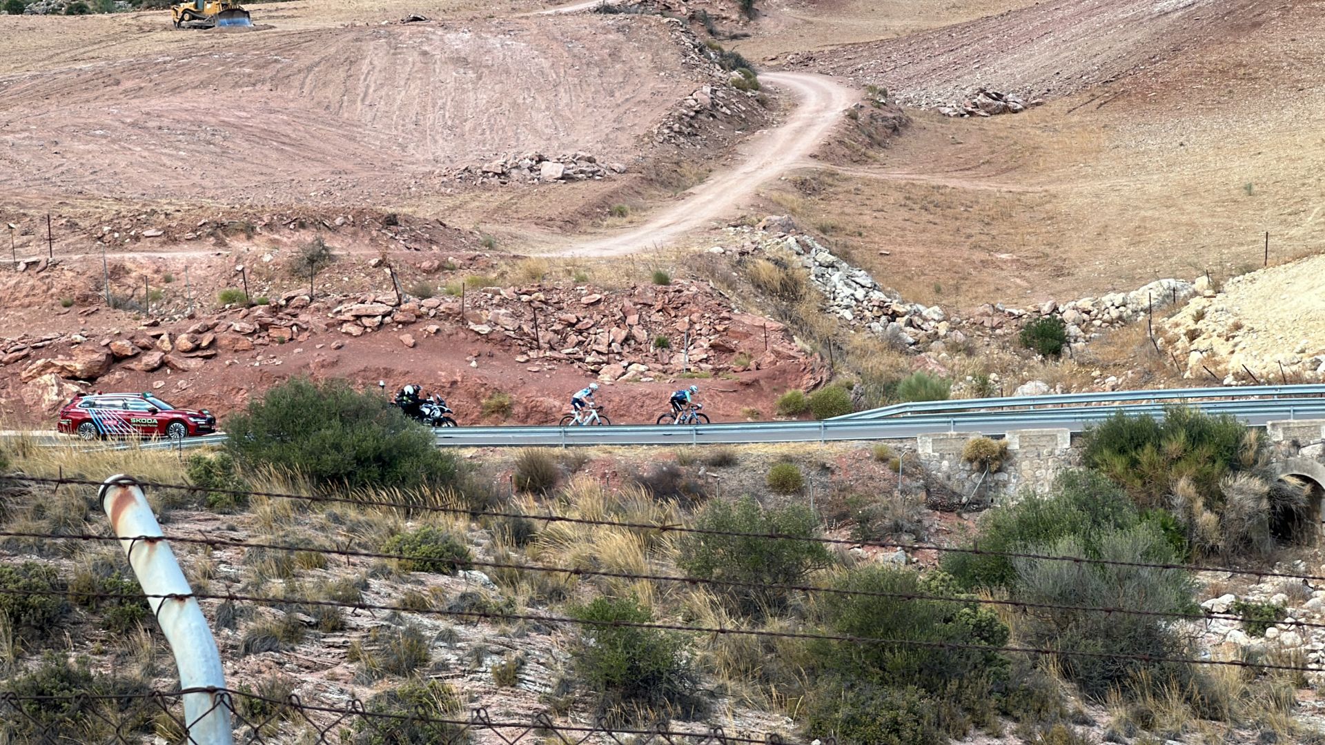 Vuelta a España pro cycle event races through inland Malaga towns and villages, in photos