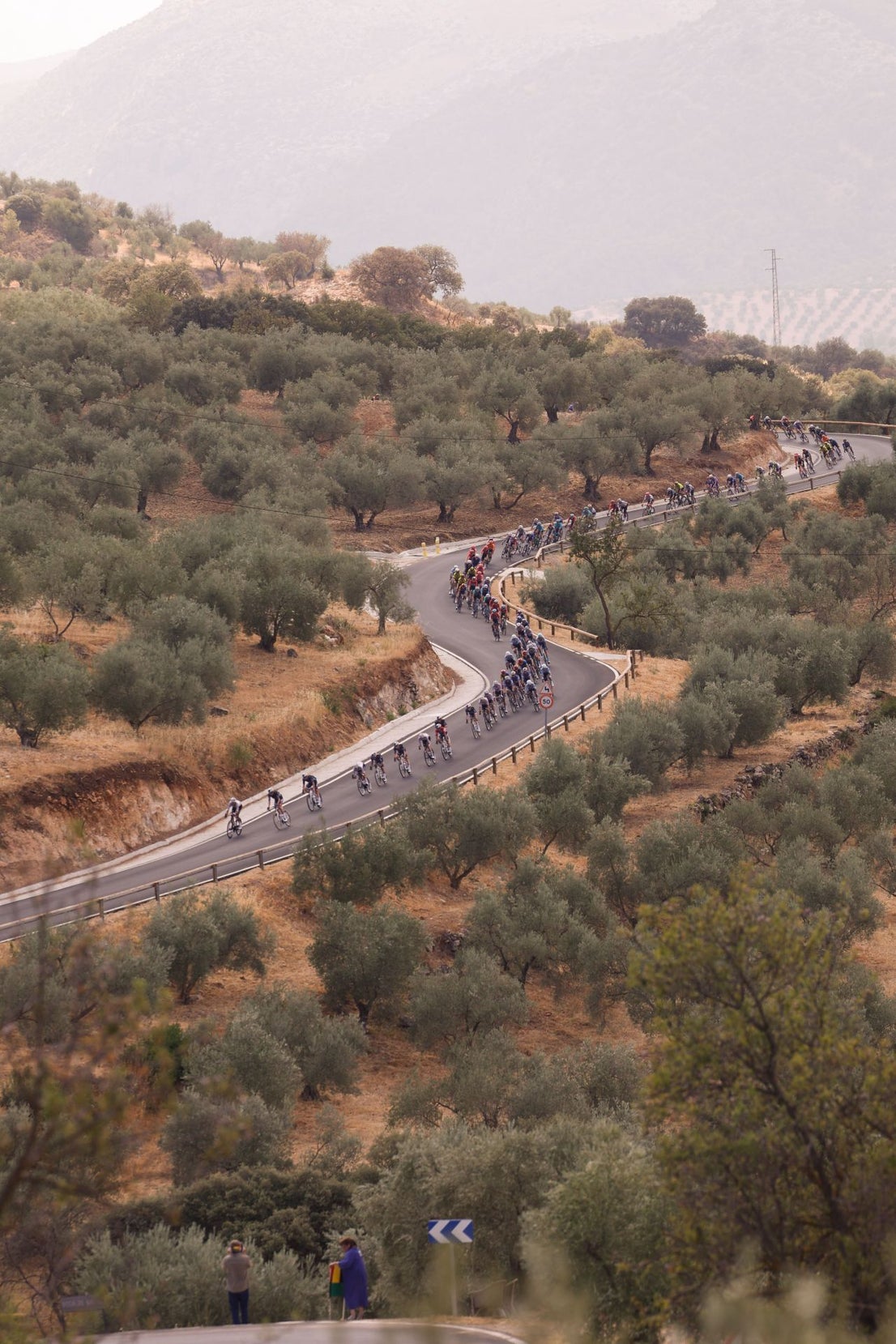 Vuelta a España pro cycle event races through inland Malaga towns and villages, in photos