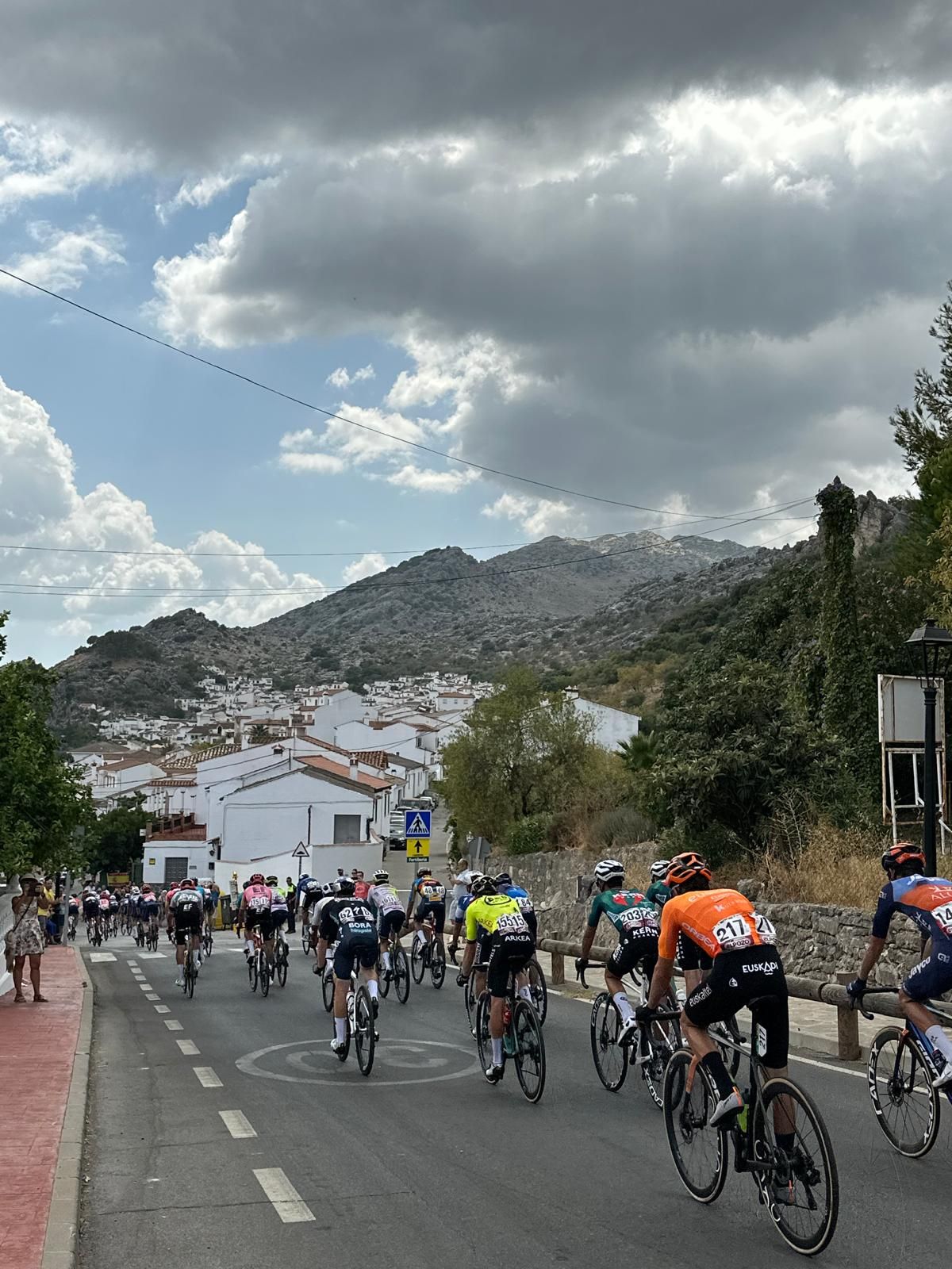 Vuelta a España pro cycle event races through inland Malaga towns and villages, in photos