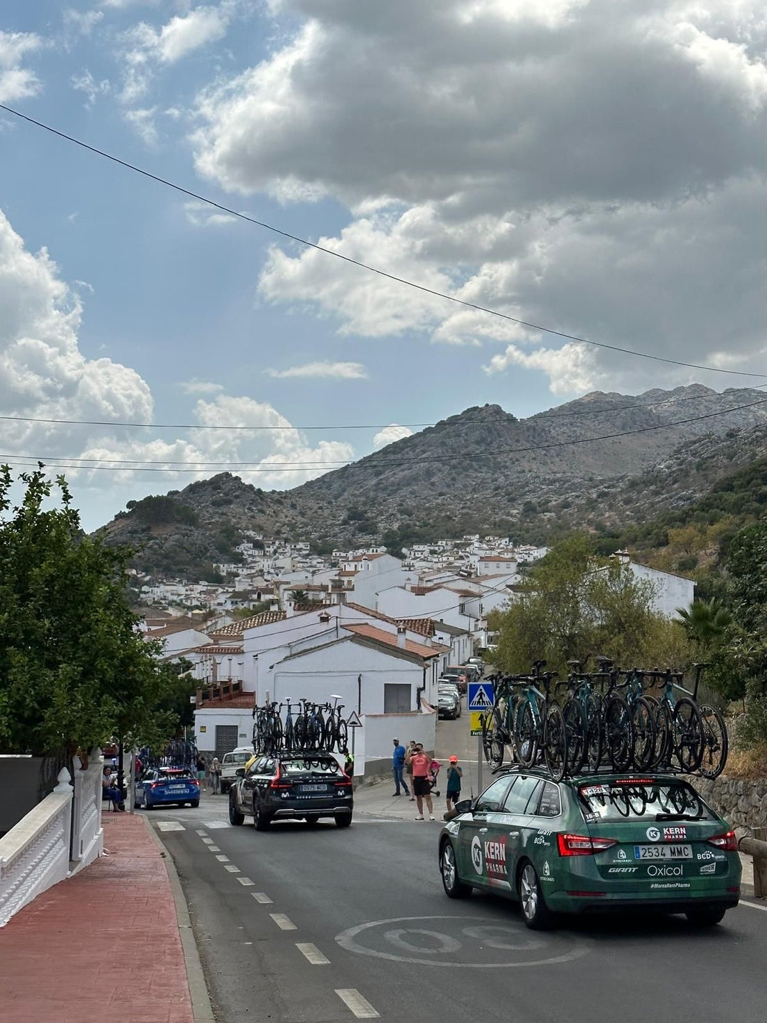 Vuelta a España pro cycle event races through inland Malaga towns and villages, in photos