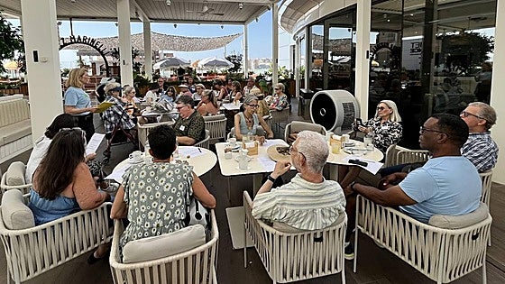 Americans in Malaga have their own Democratic convention to coincide with the nomination of Kamala Harris