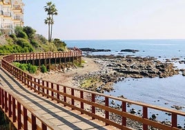 The 'senda litoral' coastal path as it passes through Mijas (file image).
