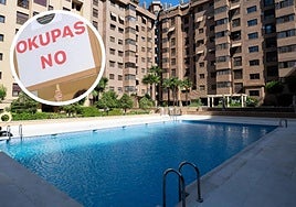 Squatters forced residents to close their community swimming pool on the Costa del Sol (file image).
