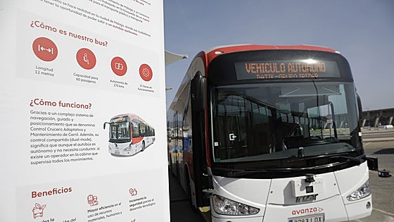 Malaga's driverless bus passes the test of future users with flying colours