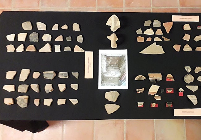 On the left, 5,000-year-old Chalcolithic artefacts, the oldest pieces found in Malaga.