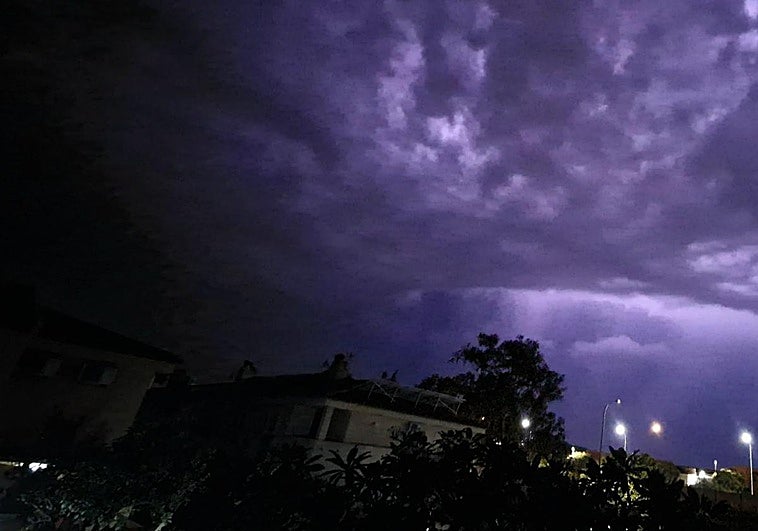 Storm last night in Churriana, on the outskirts of Malaga.