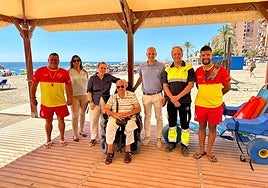 An area in Fuengirola adapted for people with reduced mobility.