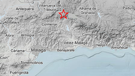 Magnitude 2.8 earthquake registered in Malaga province village