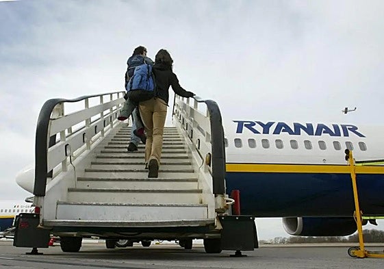 Ryanair, at Jerez airport.