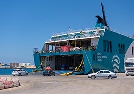 Vessel berthed in the Port of Motril.