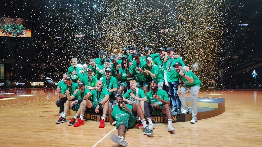 The best photos from Malaga-based Unicaja basketball team's victory at Intercontinental Cup final in Singapore