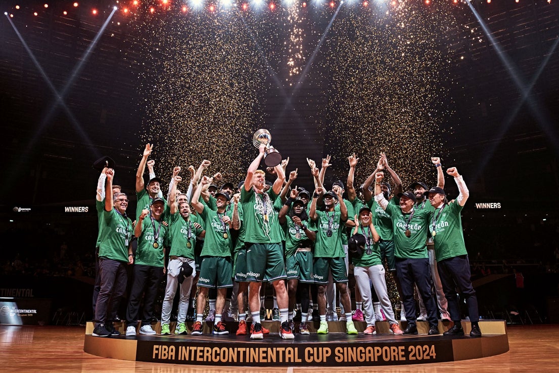 The best photos from Malaga-based Unicaja basketball team's victory at Intercontinental Cup final in Singapore