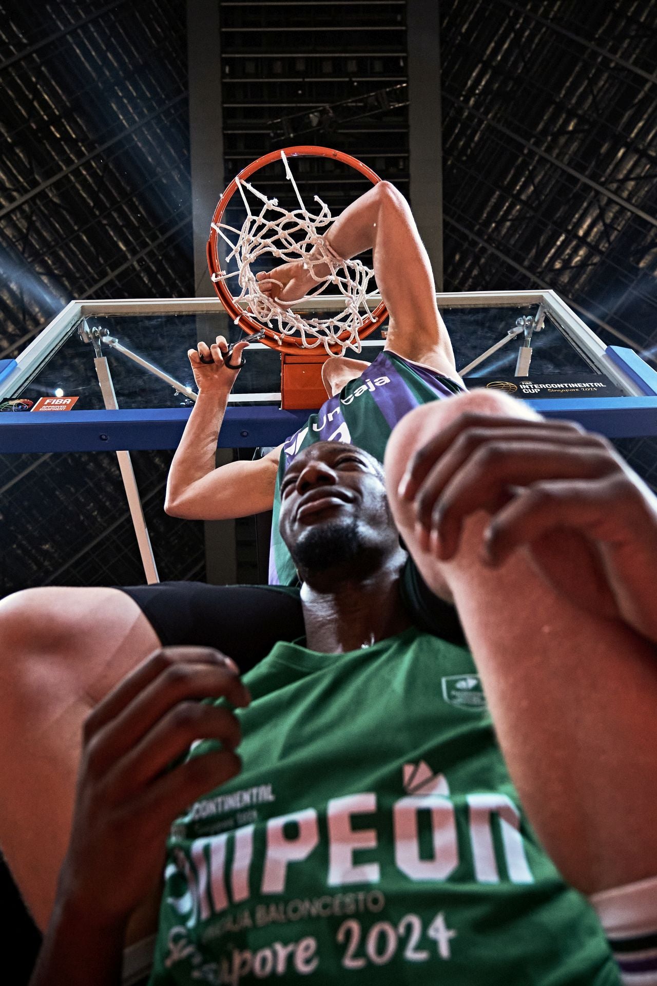 The best photos from Malaga-based Unicaja basketball team's victory at Intercontinental Cup final in Singapore