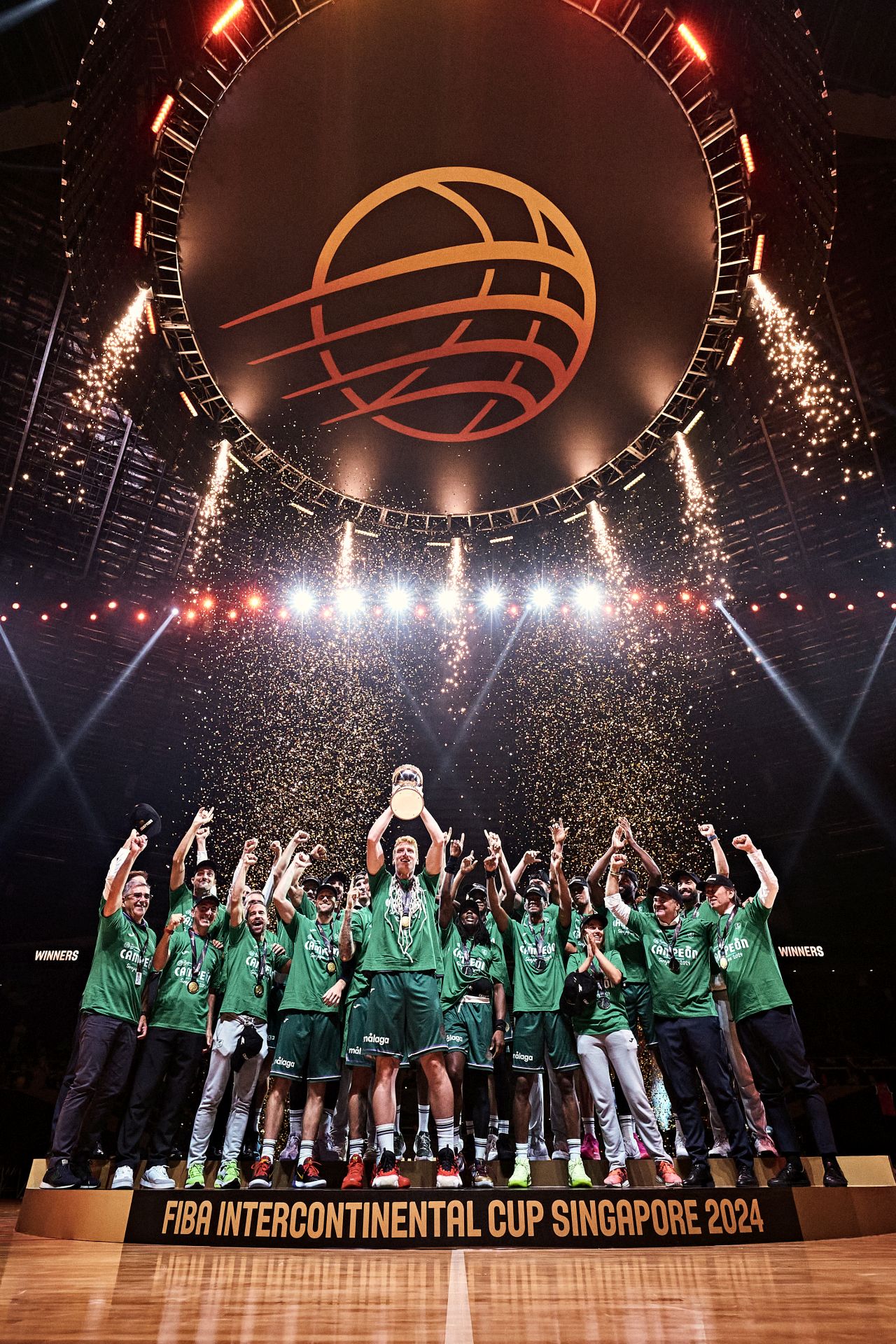The best photos from Malaga-based Unicaja basketball team's victory at Intercontinental Cup final in Singapore