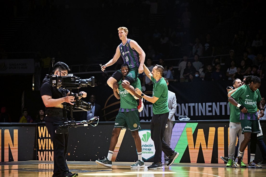 The best photos from Malaga-based Unicaja basketball team's victory at Intercontinental Cup final in Singapore