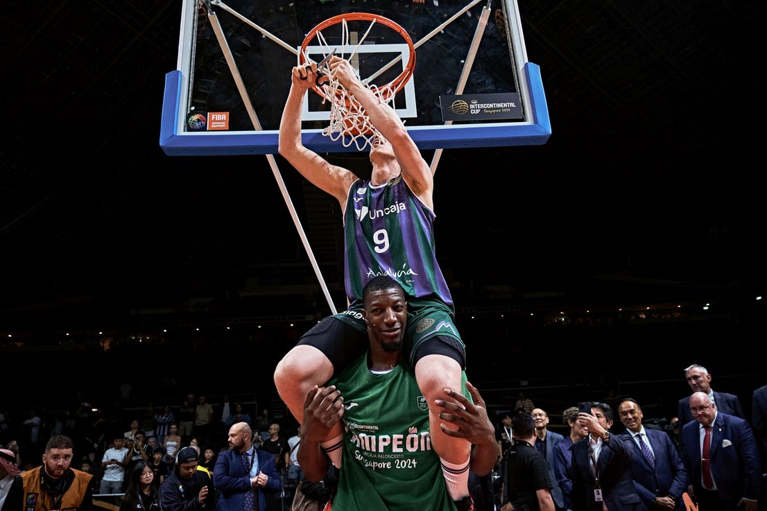 The best photos from Malaga-based Unicaja basketball team's victory at Intercontinental Cup final in Singapore