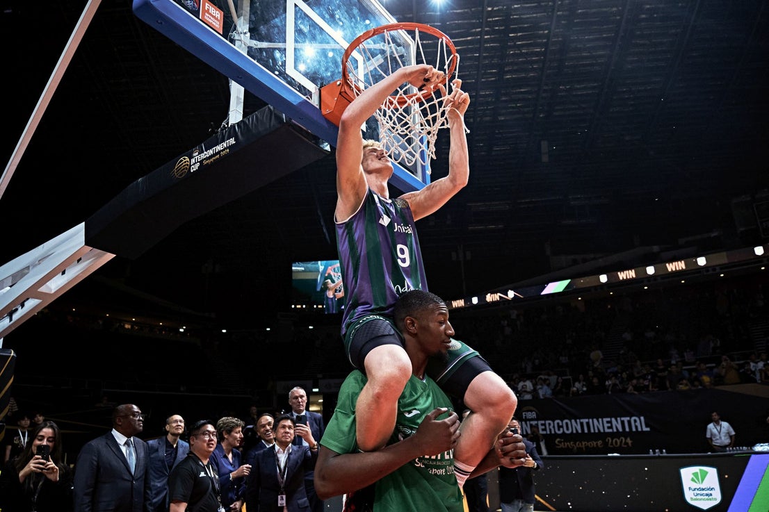 The best photos from Malaga-based Unicaja basketball team's victory at Intercontinental Cup final in Singapore
