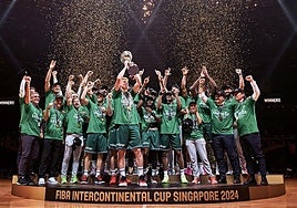 The best photos from Malaga-based Unicaja basketball team's victory at Intercontinental Cup final in Singapore