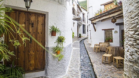 The enchanting village in the south of Spain with a 'stream' that runs down the middle of a street