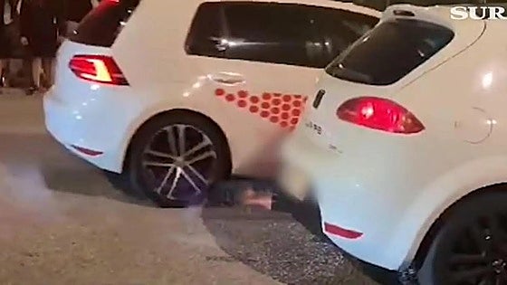 Illegal street races on the Costa are back: watch as police smash gathering of 100 people and 40 vehicles