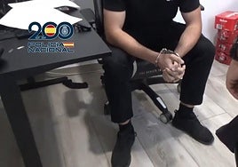 Image of one of the arrested members of the criminal organisation.