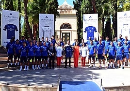 The Marbella FC squad at the Anantara Villa Padierna Palace.